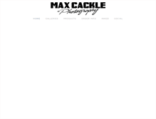 Tablet Screenshot of maxcacklephotos.com